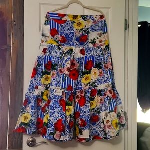 Boston Proper Floral Skirt